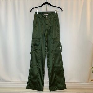 Trend Alert: Green Satin Cargo Pants